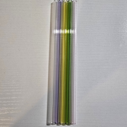 8" Straight glass straw