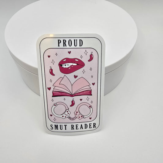 3" Vinyl sticker "Proud smut reader"