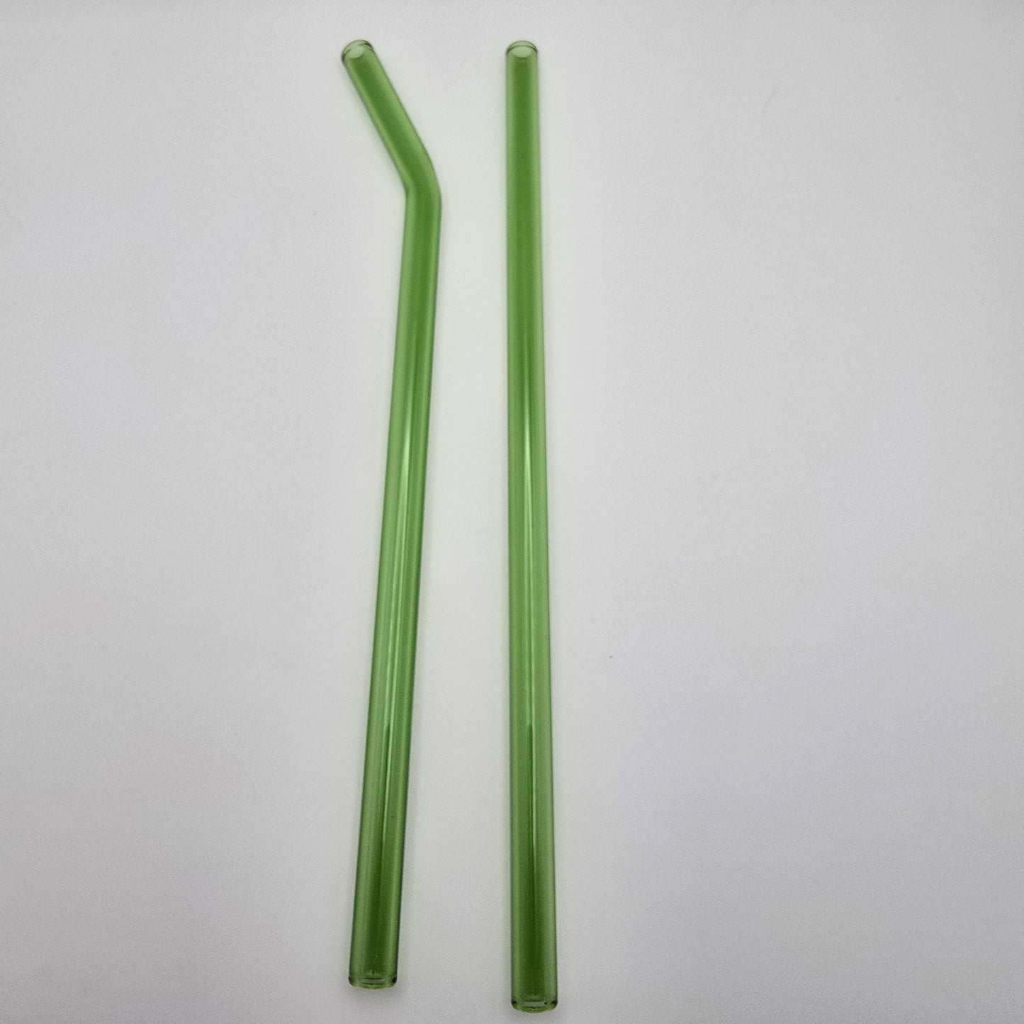 8" Bent glass straw