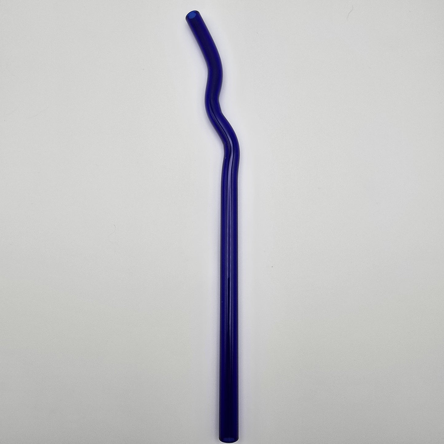 8" Wavy Glass straw