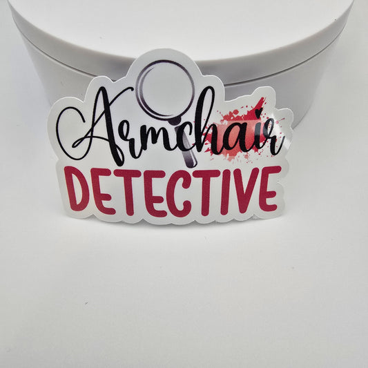 3" Vinyl sticker "Armchair Detective"