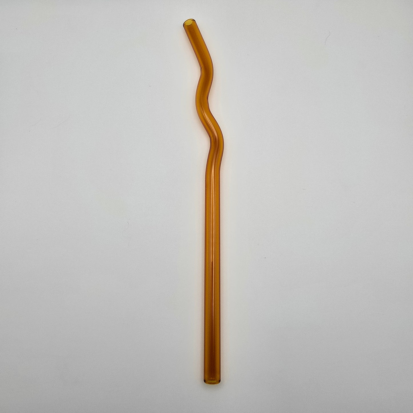 8" Wavy Glass straw