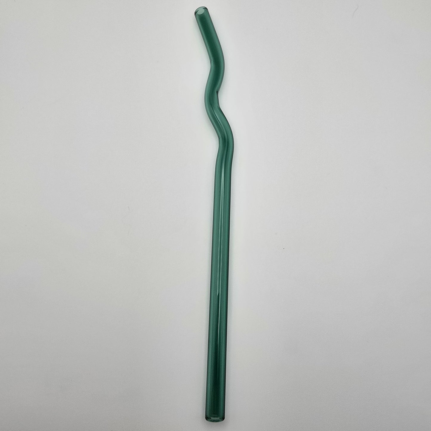 8" Wavy Glass straw