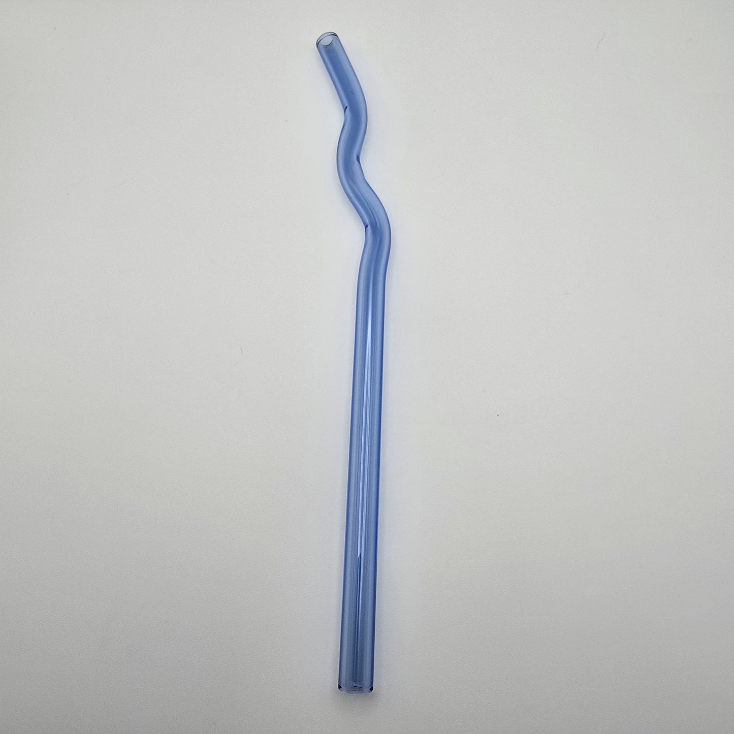 8" Wavy Glass straw