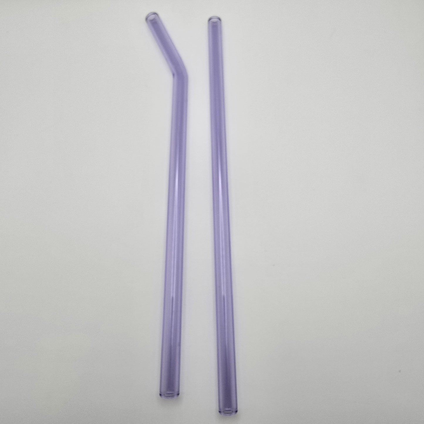 8" Bent glass straw